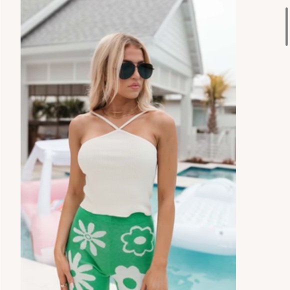 Tori Halter Ribbed top- 1. - Picture 1 of 7